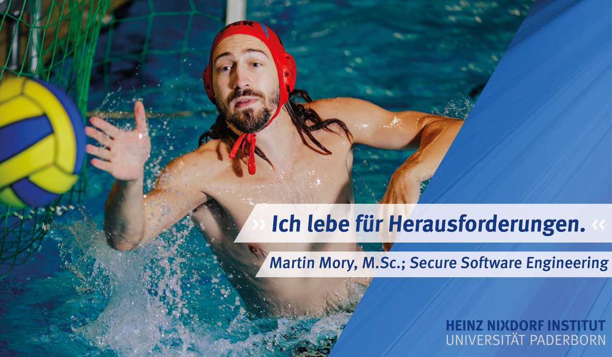 Wasserballer Martin Mory spezialisierte sich seit seinem Informatik-Studium auf #Security.👨‍🎓In der Fachgruppe <a href="/SecEngUPB/">Secure Software Engineering, Paderborn University</a> befasst er sich auch heute noch mit dem Finden von Sicherheitslücken in Software mithilfe hochpräziser statischer #Datenflussanalyse.🚀<a href="/unipb/">Universität Paderborn</a> @CompScience_UPB