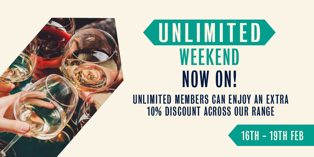 UNLIMITED WEEKEND has officially arrived!​

Members get an EXCLUSIVE EXTRA 10% OFF across our whole range, on top of seriously exciting daily deals and a number of other member only perks.

Discover more at bit.ly/3JXvGUf.