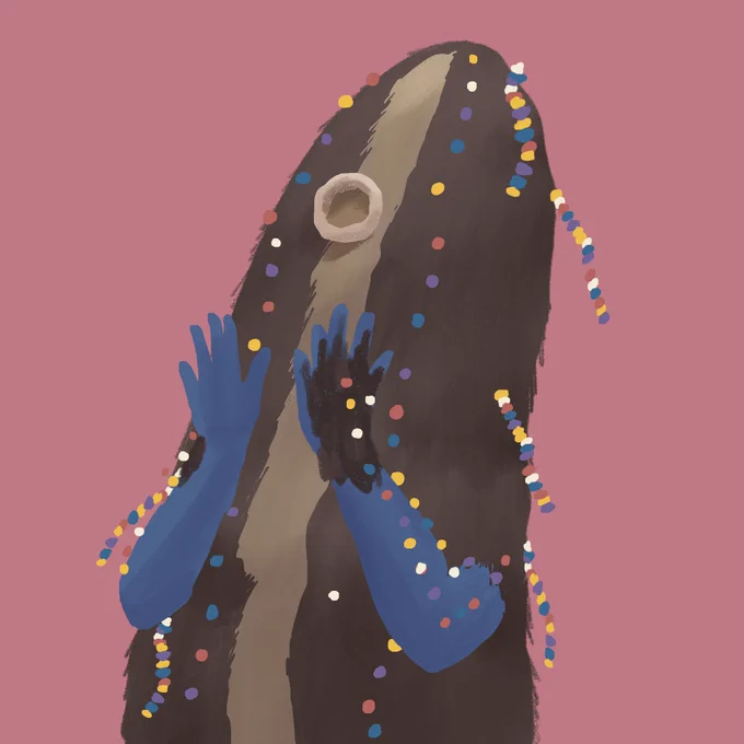 ヘッダーを15分で描いたサカナクションのMVファンアートに変えました 