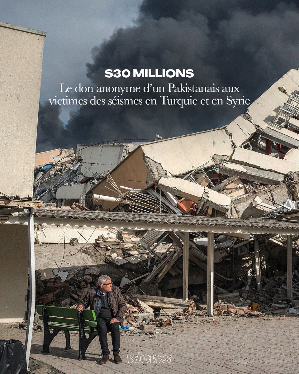 viewsfrance's tweet photo. Un ressortissant pakistanais s’est rendu à l’ambassade de Turquie aux États-Unis, où il a réalisé anonymement un don de 30 millions de dollars pour soutenir les victimes des séismes 🙌 https://t.co/1ljTtMRk1k