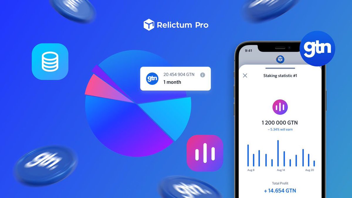 relictumpro's tweet image. (1/2) Relictum Staking rewards

Dear community, please check your wallets!

🥳 GTN token stakeholder rewards have been paid out today.

🤑 Earn profit from from the amount, duration, and income of the network of tokens added in Relictum Staking.
#relictum #relictumpro #staking
