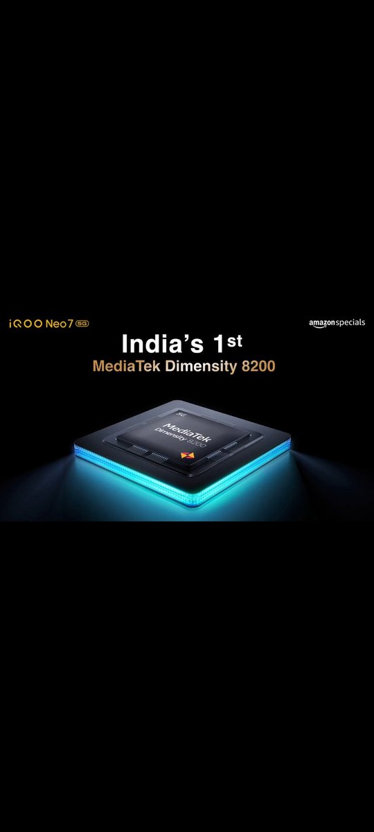 ocean_base13's tweet photo. @IqooInd @team_playground MediaTek Dimensity 8200 4nm Processor
#iQOONeo7 5G
#PowerToWin #iQOONeo7onPlayground
@IqooInd
Tag
@SonaliNandy8
@SaiMamta2951
@Rekhajadhav11 https://t.co/NQ7XJQvz1B