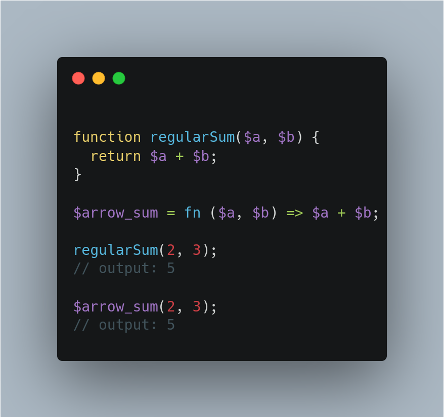DanielSundayEf1's tweet image. Did you know:
Starting with PHP 7.4, you can use arrow functions in PHP, just like you do in other languages like Javascript and Kotlin
#php_tips
#laravel_tips