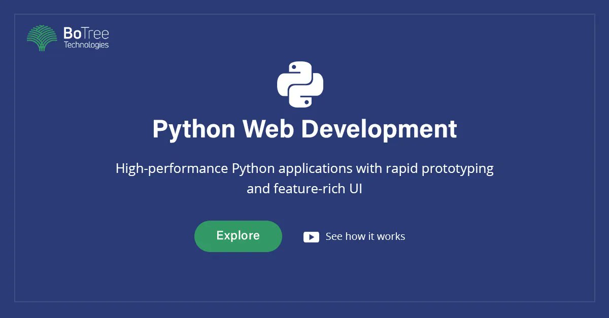 BoTreeTech's tweet image. We are a best #pythonwebdevelopmentcompany, providing top #pythondevelopmentservices - #integration, #migrations, and consulting. 15+ #pythondevelopers, expert in #Django, #Flask, and #Docker.
botreetechnologies.com/python-develop…
#pythonprogramminglanguage #python #pythonwebdevelopment
