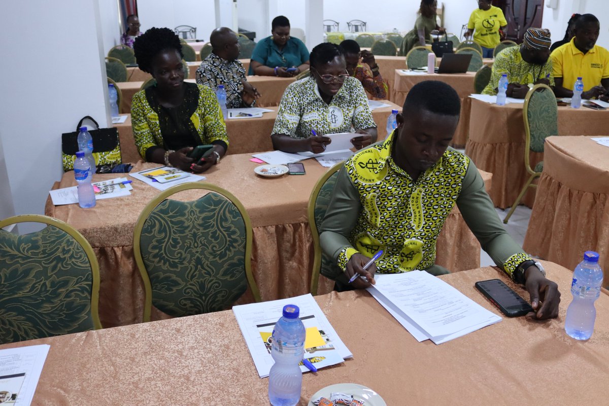 amnestyghana's tweet photo. Training workshop ongoing for newly appointed National Standing Committee and Regional Coordinators.
#oneamnesty
#NAPNSC https://t.co/Av0fmykz9Q
