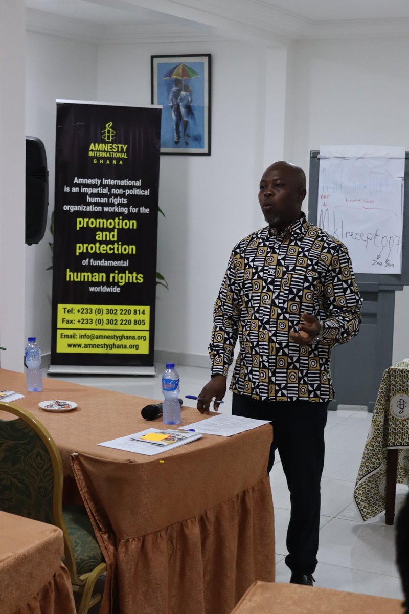 amnestyghana's tweet photo. Training workshop ongoing for newly appointed National Standing Committee and Regional Coordinators.
#oneamnesty
#NAPNSC https://t.co/Av0fmykz9Q