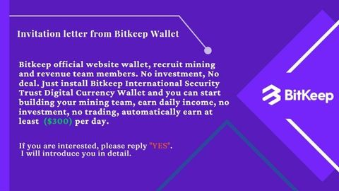 Are you interested to earn in every 8 hours by just storing your USDT? Using the Bitkeep Wallet App, I can guide you. Earn from your own capital at least 25 USDT and start your journey to increase it.
#Crypto #Thailand #bangladeshi #Staking