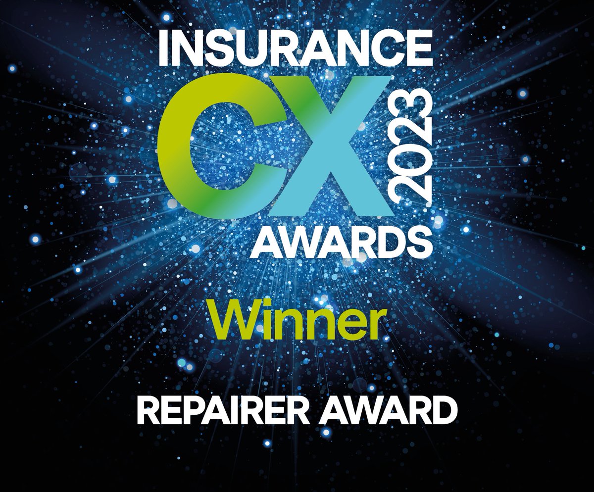 We were so honoured to be named Repairer of the Year at last nights fantastic Insurance CX awards in London.  The award is a real credit the service that our teams deliver on behalf of our customers and clients. Thanks to the team at Modern Claims magazine for a great event.