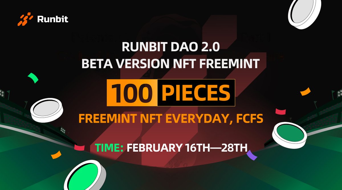 DaoRunbit's tweet photo. 🎯RunBit DAO 2.0 Beta Version NFT #FreeMint

🙌More details: https://t.co/3ji3yysFTC

🏆Rules:
1⃣❤️and Follow @DaoRunbit 
2⃣RT &amp; Tag Frds
3⃣Join: 
🥇https://t.co/4736Dz1i1q
🥈https://t.co/mfqSPcmDU6
🥉https://t.co/LLYrSKZFzm

🧩#Web3 #Giveaway #NFT https://t.co/ve8Fg7m7Of