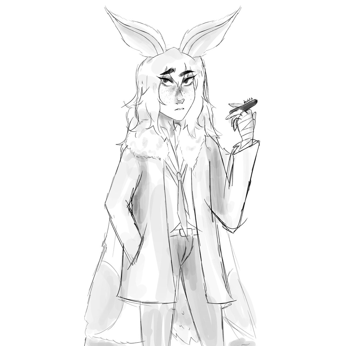 dovbts's tweet photo. @ultralovedeluxe no bc this is so true !! animals have so much diversity &amp; variety for some awesome ocs &amp; ppl insist on blue foxes lol

here r sum of my fav furry ocs that r "weirder" animals- (L to R: skunk, boar, serval, red panda, moth) https://t.co/u6zOHSVymU