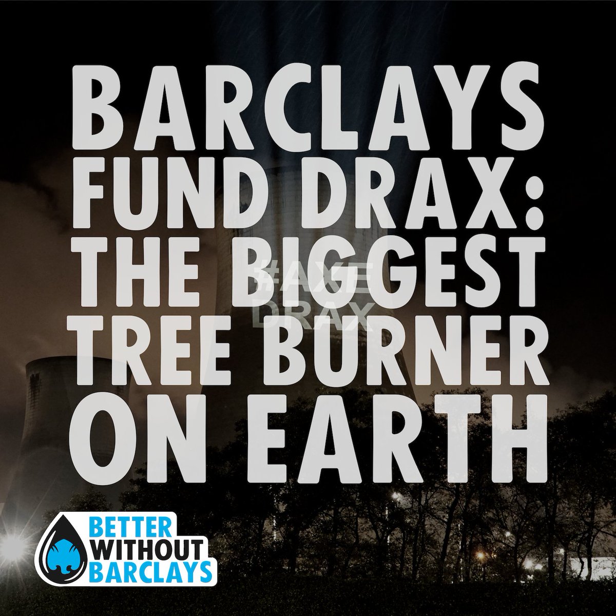 Did you know that #Barclays is a major investor in the UK's single largest carbon emitter & the world's biggest tree burner, Drax? 🌳🏭🔥

It's time for Barclays to stop funding forest destruction & #DropDrax: biofuelwatch.org.uk/2022/defund-cl… 

#BreakUpWithBarclays #BetterWithoutBarclays
