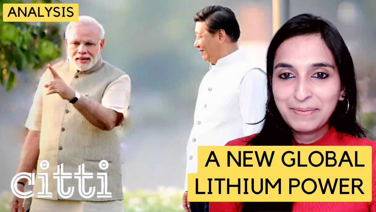 CittiMedia's tweet photo. .@shreyagarwal_12

Despite not producing it, China dominates the global supply of lithium ions, &amp; accounts for 70% of India's imports. The 5.9m tonnes found in J&amp;K mean India can now be self-sufficient: Adv. Shreya Agarwal | Live Now: https://t.co/j35Lrgz83Y

#Lithium #EVVision https://t.co/YOsHIKVzx0