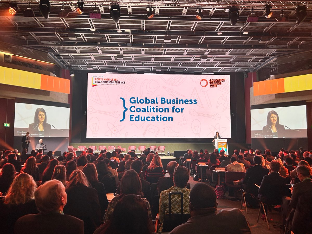 Theirworld (@theirworld) on Twitter photo Here's <a href="/ESFriedman11/">Emily Friedman</a> at #HLFC2023 as part of @GBCEducation - our coalition of businesses - pledging an additional $50M support for #EiEPC + launching our new Disaster Relief & Education Response Fund. 🤝
Congratulations to all those who made this happen! #EducationCannotWait Here's <a href="/ESFriedman11/">Emily Friedman</a> at #HLFC2023 as part of @GBCEducation - our coalition of businesses - pledging an additional $50M support for #EiEPC + launching our new Disaster Relief & Education Response Fund. 🤝
Congratulations to all those who made this happen! #EducationCannotWait