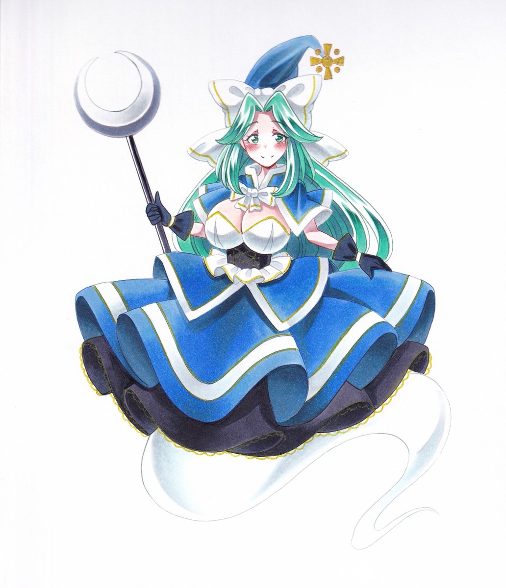 魅魔様の衣装アレンジしてみました。胸の部分は趣味です❤ 画像からだとわかりにくいですが、光を当てると金色に光ります! 