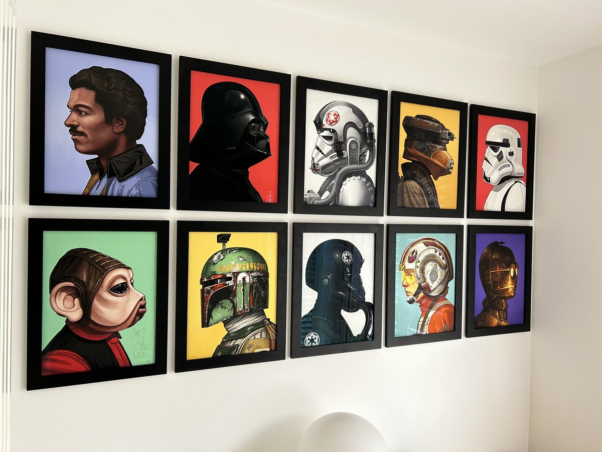 New Star Wars wall with thanks to Mike Mitchell @sirmitchell @mondo @StarWarsU