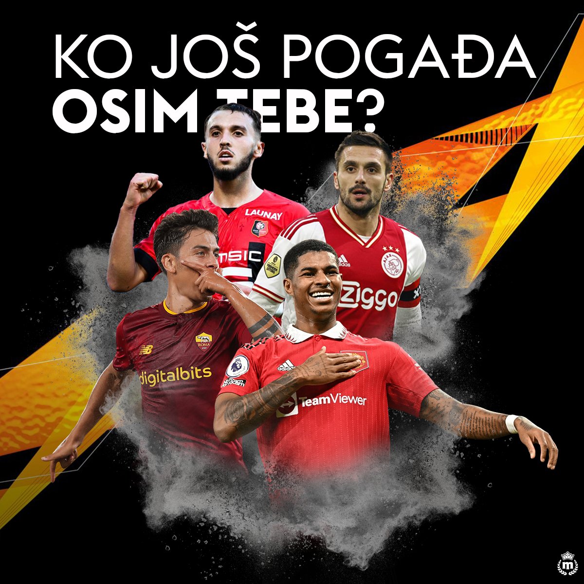 MaxBetSrbija's tweet photo. Osvoji 6000RSD Freebeta!

Sve što je potrebno je da:

• Pratiš @MaxBetSrbija✅

• Retvituješ objavu uz quote 🔁

• Pogodiš koji igrač daje najbrži gol na utakmicama od 18:45 u Ligi Evrope

• Najsrećniji među vama koji ste pogodili igrača, osvaja nagradu

Srećno svima! 🍀 https://t.co/8k7SeIg1vx