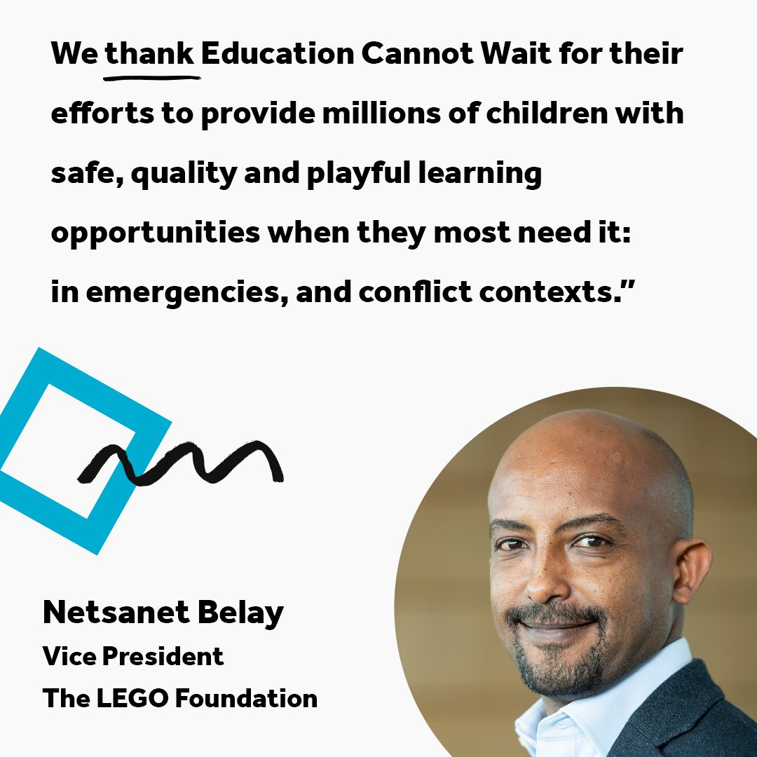 Right now, our VP <a href="/NetsanetDBelay/">Netsanet D. Belay</a>, is at <a href="/EduCannotWait/">Education Cannot Wait</a> High Level Financing Conference in Geneva to help ECW call on the private sector and donor governments to help achieve their financing challenge to urgently deliver quality education for millions of crisis-affected children.