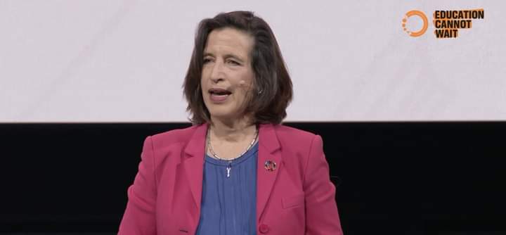 UN Under-Secretary-General for Global Communications Melissa Fleming - UN takes the stage at the Opening Session of #ECW’s High-Level Financing Conference!

Follow the online conversation ⬇️
bit.ly/3YDyYAE

#222MillionDreams📚✨ #HLFC2023 #FundEducation