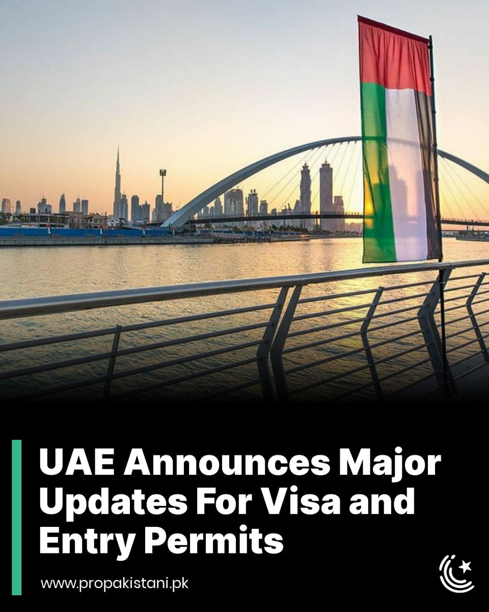 ProPakistaniPK's tweet photo. The revisions have been made to around 15 services and processes.

Read More: https://t.co/x1rBBnkh1d

#UAE #Visa #EntryPermit https://t.co/2DNTMLVjzF