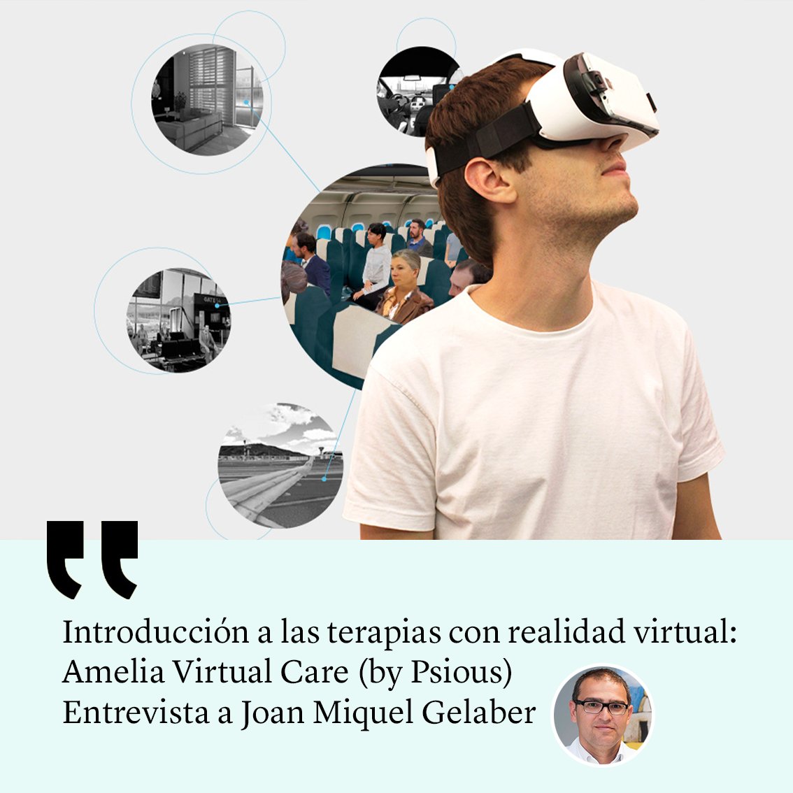 TEAEdiciones's tweet photo. Entrevista al psicólogo Joan Miquel Gelabert en la que nos cuenta  las ventajas que ofrece la terapia con Realidad Virtual  con respecto a otras formas de terapias clásicas basadas en la imaginación.
Entrevista: https://t.co/nDTNWYv9Mj 

Webinar: https://t.co/NPbb7JCAHO https://t.co/W6iR6t6fmt