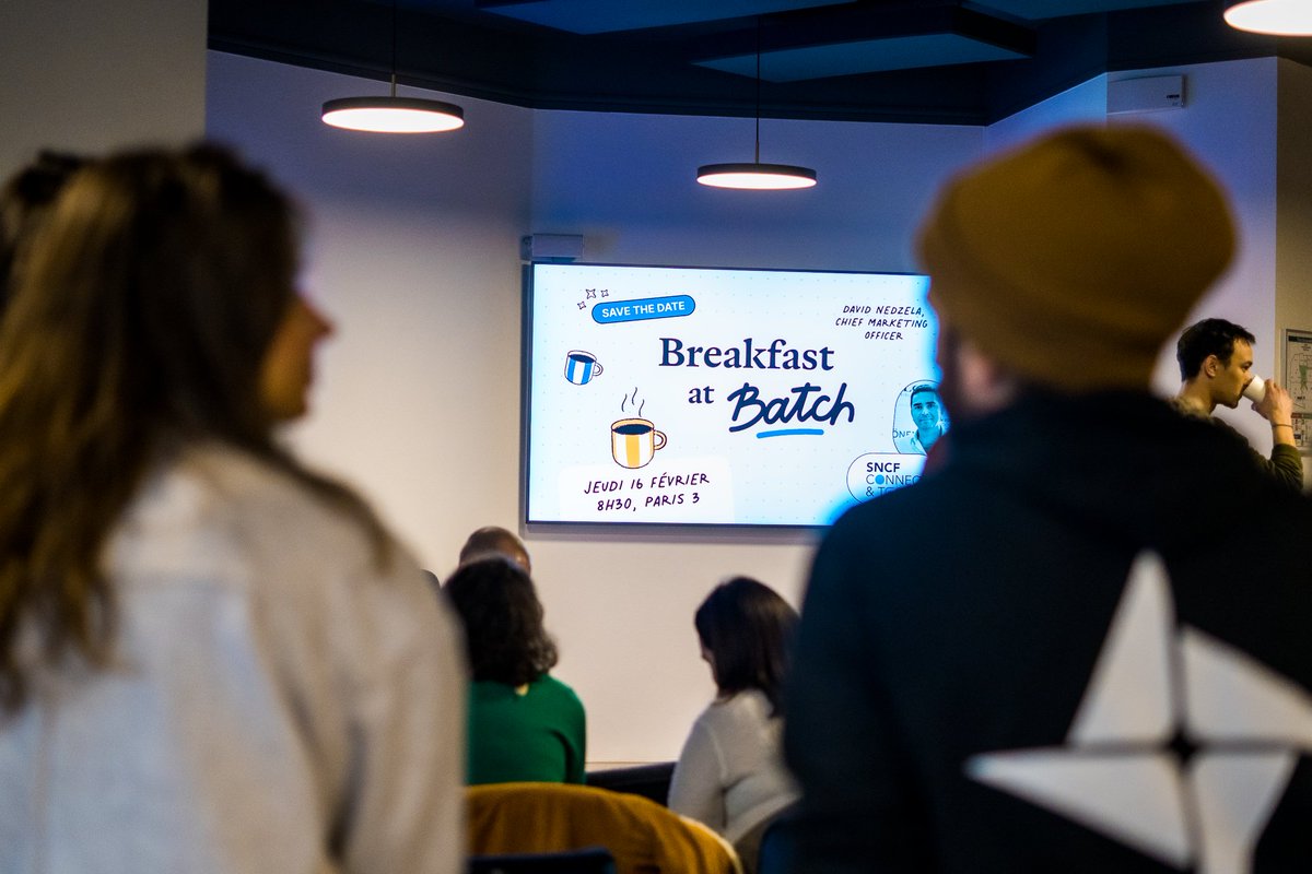 Notre #CMO <a href="/Dnedzela/">David Nedzela</a> était au Breakfast at <a href="/Batch/">Batch</a>, le RDV des experts #marketing et #CRM
L'occasion de partager les points clés de notre stratégie marketing clients pour #SNCFConnect

Avec 1 milliard de visites en 2022, une approche différenciée, sur mesure, est indispensable !