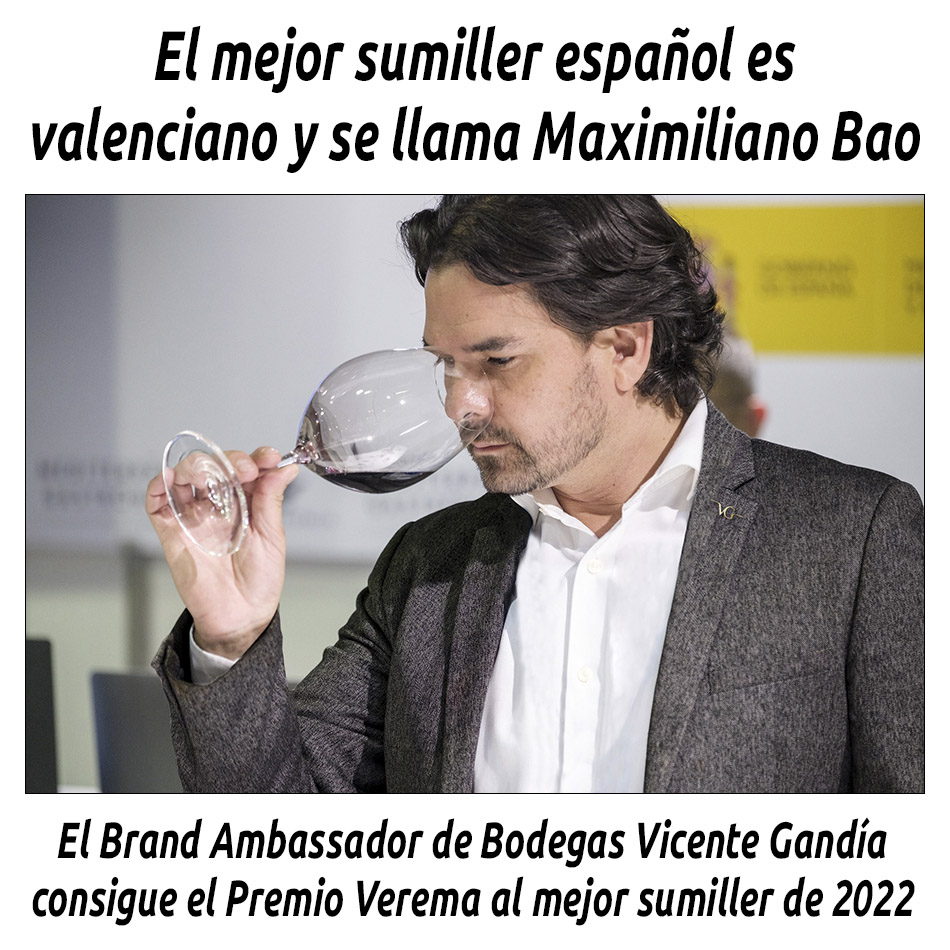 El mejor sumiller español es valenciano y se llama Maximiliano Bao

hosteleriaenvalencia.com/noticias.asp?i…

@bodegasgandia #VicenteGandia #bodegasvicentegandia #HosteleriaEnValencia #VinosDeCalidad #Valencia #VinosValencianos #PremioVerema #MejorSulillerEspañol #MaximilianoBao