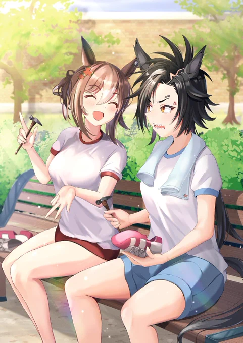 21年7月 初投稿21年8月 ウマ娘初投稿21年11月 このアカ初投稿最近#見た絵師さん強制初投稿の絵と今の絵を比べる 