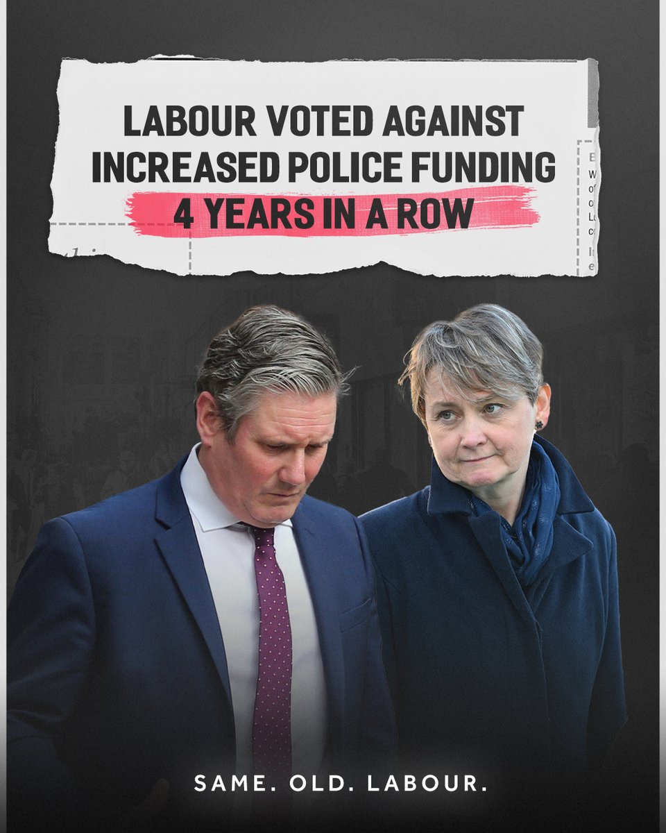 No matter what Labour say, their record is clear. You can't trust Labour to keep you safe. #SameOldLabour 🥀