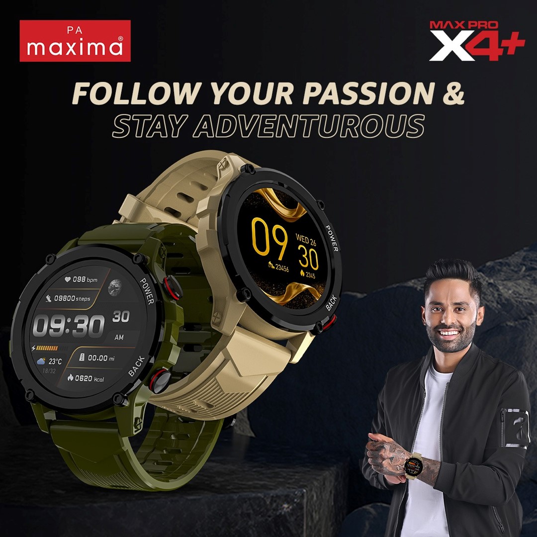 maxima_watches's tweet photo. Change your time with your hard work and make sure to face every challenge with a smiling face!
#BeUnstoppable
.
.
#NewLaunch #X4plus #RuggedSmartwatch #AdventureReady #MaxProSmartwatches #SmartWatchLaunch #SKY #SuryakumarYadav #MaximaSmartWatches #SmartWatches #Maxima https://t.co/3wC3EMpC2J