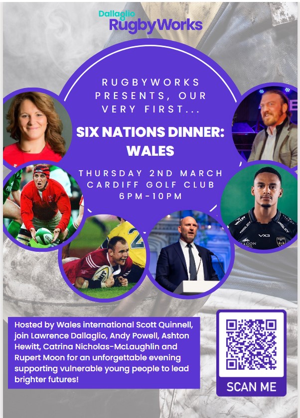 Dan Ley (@danley86) on Twitter photo 2 weeks to go until our 1st <a href="/DallaglioRW/">Dallaglio RugbyWorks</a> Wales #SixNations dinner.
Join <a href="/dallaglio8/">Lawrence Dallaglio</a> <a href="/ashton_hewitt/">Ashton Hewitt ๐ด๓ ง๓ ข๓ ท๓ ฌ๓ ณ๓ ฟ๐ฏ๐ฒ</a> <a href="/RupertMoon/">Rupert Moon</a> <a href="/andypowell8/">Andy Powell</a> <a href="/ScottQuinnell/">Scott Quinnell</a> & <a href="/NicholasCatrina/">Catrina Nicholas-McLaughlin</a> to relive memories of great games & moments from their careers
limited tickets/tables still available. DM for info 2 weeks to go until our 1st <a href="/DallaglioRW/">Dallaglio RugbyWorks</a> Wales #SixNations dinner.
Join <a href="/dallaglio8/">Lawrence Dallaglio</a> <a href="/ashton_hewitt/">Ashton Hewitt ๐ด๓ ง๓ ข๓ ท๓ ฌ๓ ณ๓ ฟ๐ฏ๐ฒ</a> <a href="/RupertMoon/">Rupert Moon</a> <a href="/andypowell8/">Andy Powell</a> <a href="/ScottQuinnell/">Scott Quinnell</a> & <a href="/NicholasCatrina/">Catrina Nicholas-McLaughlin</a> to relive memories of great games & moments from their careers
limited tickets/tables still available. DM for info