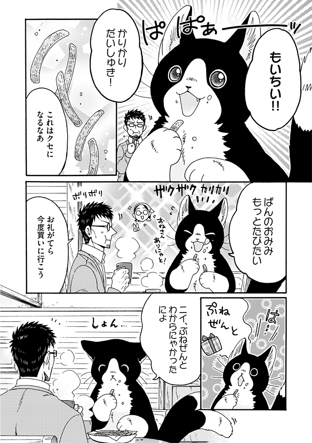 でっかいねこまたが大好きな
とーちゃんのために頑張るお話🐱🎁(4/4)
#漫画が読めるハッシュタグ 