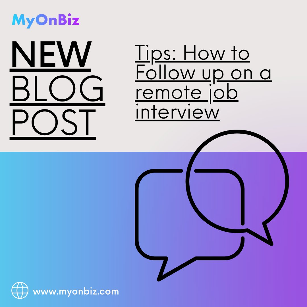 MyOnBiz's tweet photo. As remote work becomes more popular, the job interview process often requires more effort from the applicant. Fortunately, there are a few simple steps you can take to ensure that you make the best possible impression on the interviewer.

https://t.co/ghzMaV57DQ 

#MyOnBiz https://t.co/bz9Q737UD1