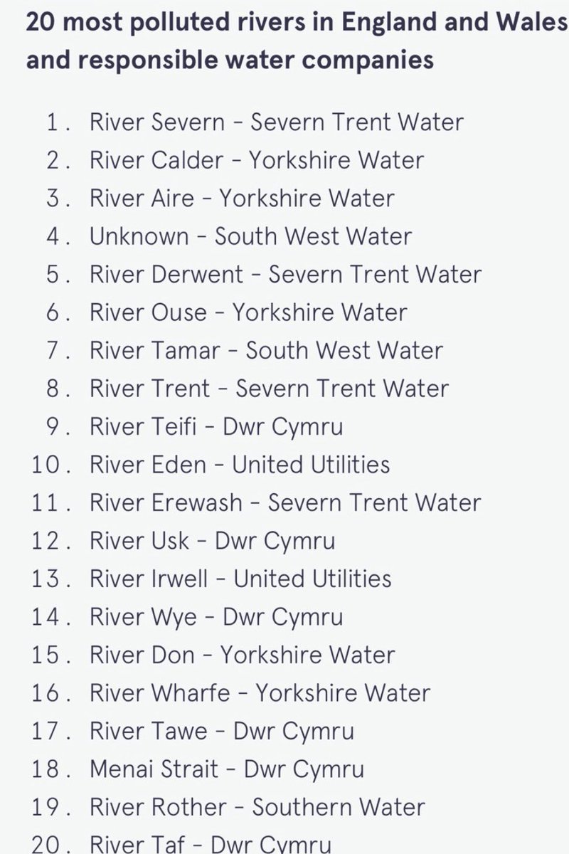 The Rivers Calder and Aire are the 2nd and 3rd most polluted rivers in the entire country. What an absolute disgrace! Yorkshire Water are polluting our rivers on an epic scale, aided and abetted by the Tory government. #wakefield #saveourstreams