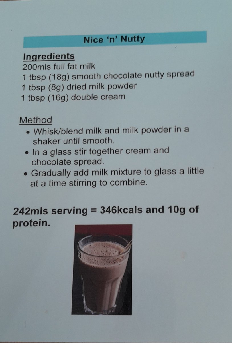 DietitiansSwft's tweet photo. Last week our Community Dietitians were preparing to restart malnutrition training in Care homes! We even tested our high energy and protein drink recipes so we can give you the best advice around taste and palatability #malnutritionawareness #carehomes https://t.co/h0Dn3AWuK0