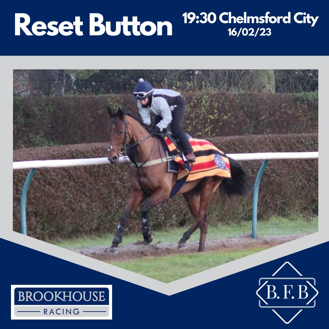 BrookhouseRacin's tweet image. We have one runner today with 𝙍𝙚𝙨𝙚𝙩 𝘽𝙪𝙩𝙩𝙤𝙣 heading to @ChelmsfordCRC for the 19:30 Ladies Day Handicap over 2m.

@LeveySean rides for owner Mr R Brookhouse. 

#BrookhouseRacing #ResetButton #RaceDay