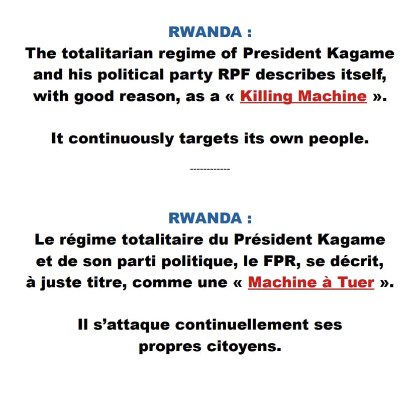 RWALINDAP's tweet image. Vous rajoutez à ce que j'ai écrit : vous ne niez pas, au contraire vous êtes exactement dans la logique du "#KillingMachine".
Merci d'avoir confirmé vos attaques, comme indiqué ci-dessous.