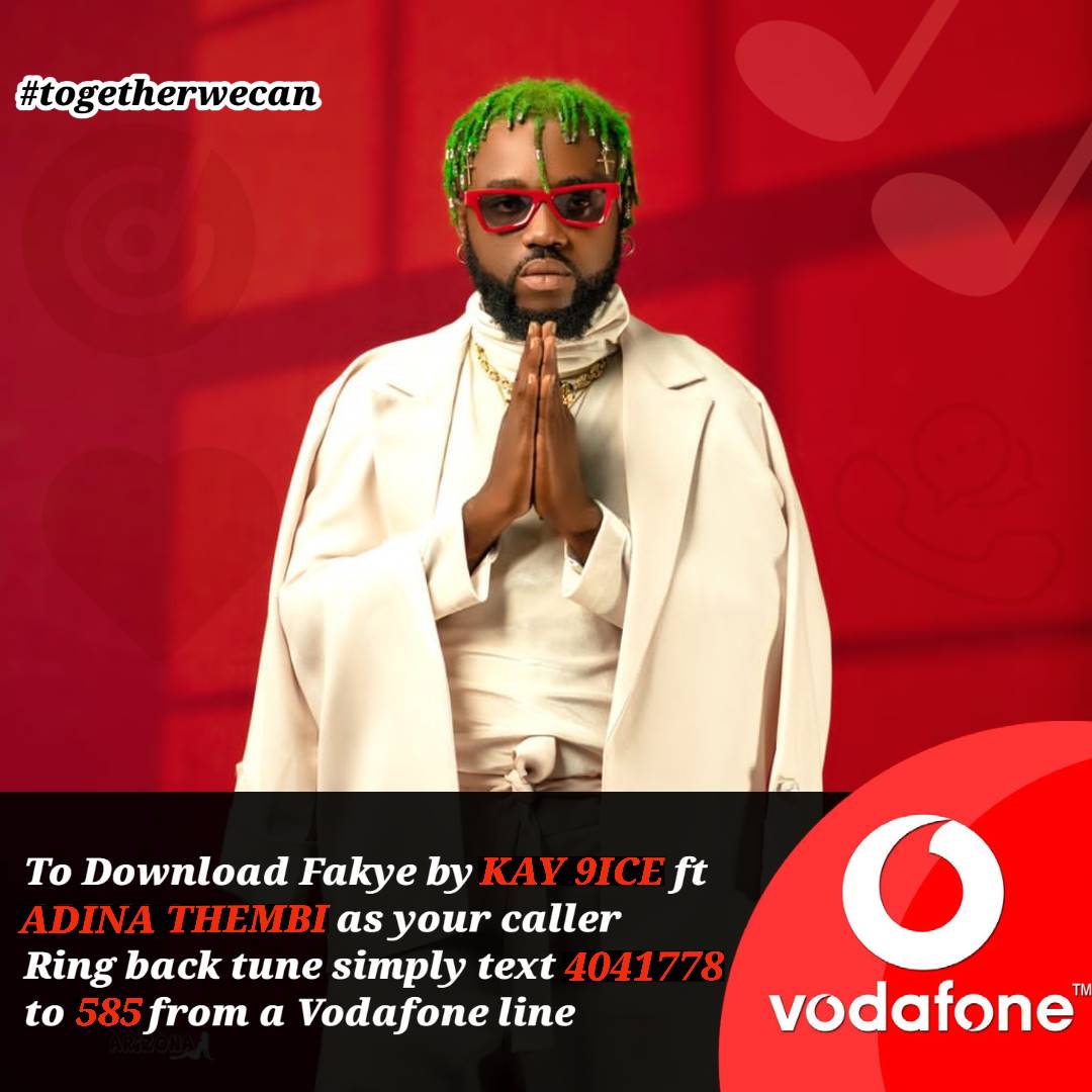 StunnasMultiM's tweet photo. Give your callers a smooth and better time while reaching you on the phone. #Faky3 by @kay9iceofficial is now available for your caller Ring back tune on @VodafoneGhana . Simply send 4041778 to 585 ๐๐ฅ๐ฅ #WeGoo4lyfโ #music
#WhenAreWeGettingMarried https://t.co/tqt6wXqvml