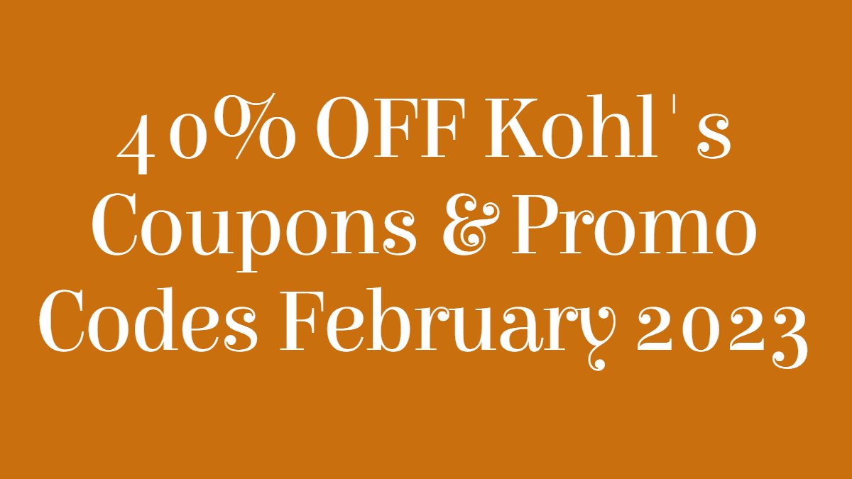 Free Printable Kohls Coupons  Kohls coupons, Free printable coupons, Kohls  promo codes