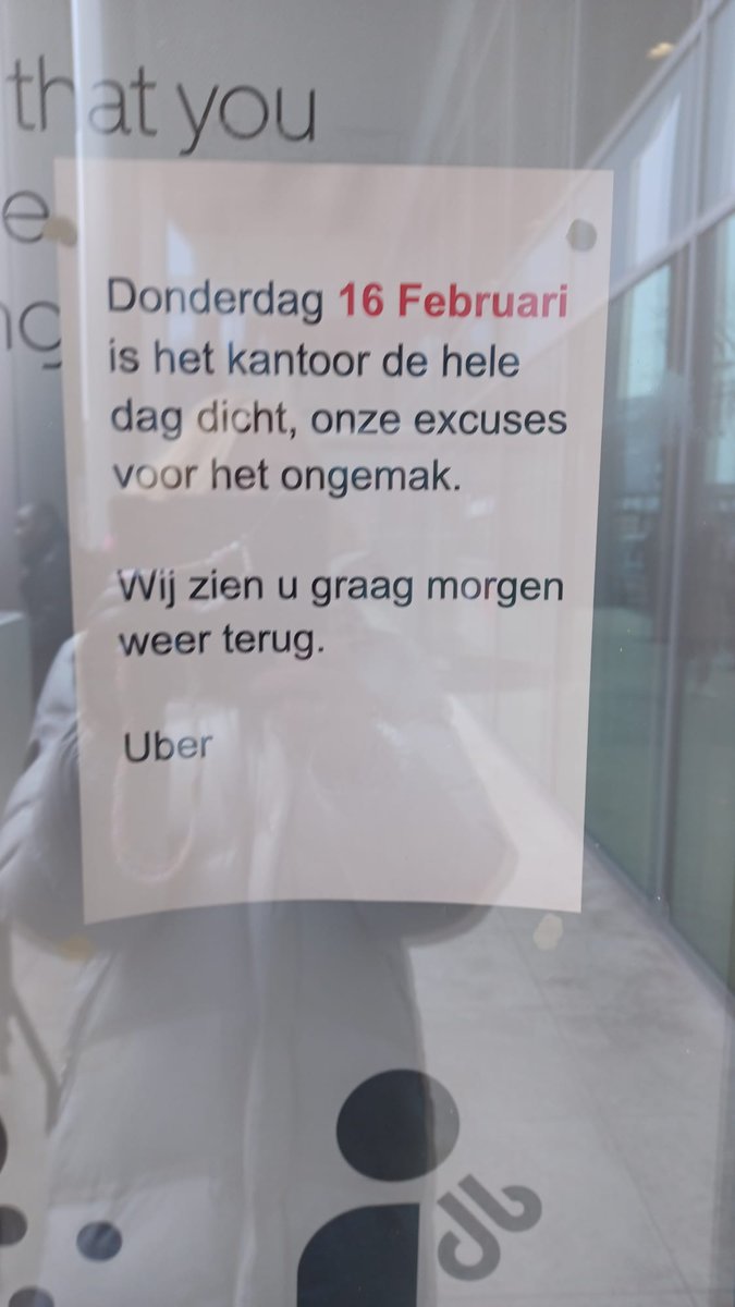 <a href="/FNV/">FNV</a> kondigt actie aan en nodigt personeel uit. 
Uber: 'kantoor is de hele dag dicht'
Typisch Uber dit! #verschuilen #actie #fnv #Uber #NederlandVerdientBeter
