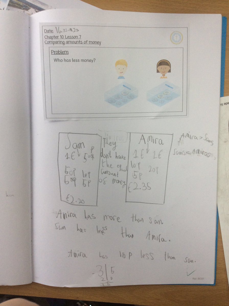 StBernardsep's tweet photo. Another wonderful journal from T2. Jenson made excellent links to past learning. Well done. #stbMaths https://t.co/bqHUjnd3Fl