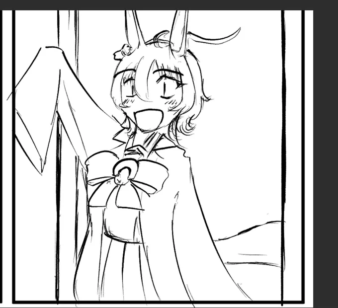 なんか妙にかわいく描けてるタキオン 