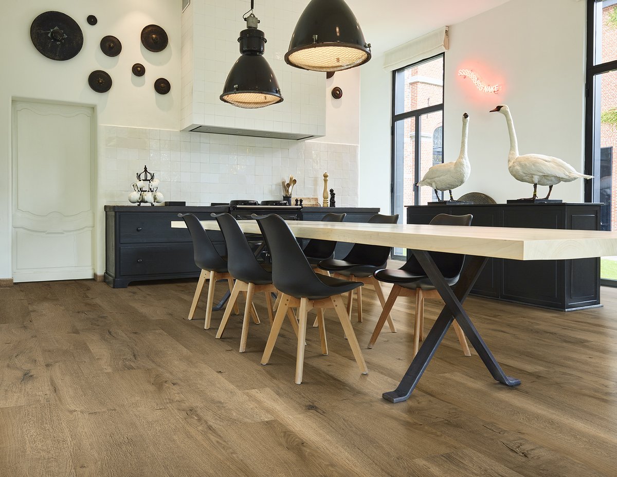 PFL_Ireland's tweet photo. XL-End from COREtec® Floors is a premium collection of oversized planks that are a staggering 2.1 metres long and 15mm thick. Featuring 7 modern colours, 3mm of built-in cork underlay, and an extra thick wear layer, XL-End brings #flooring style and performance to the next level. https://t.co/Am7WbgQX00