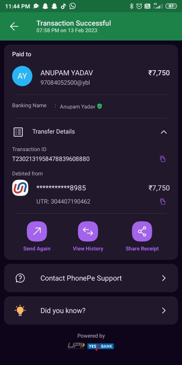 narayanbagwe's tweet photo. @UnionBankTweets ...... UPI fraud happen on OLX platform ...My relative lost around 28K https://t.co/VQ9d8XcdYQ