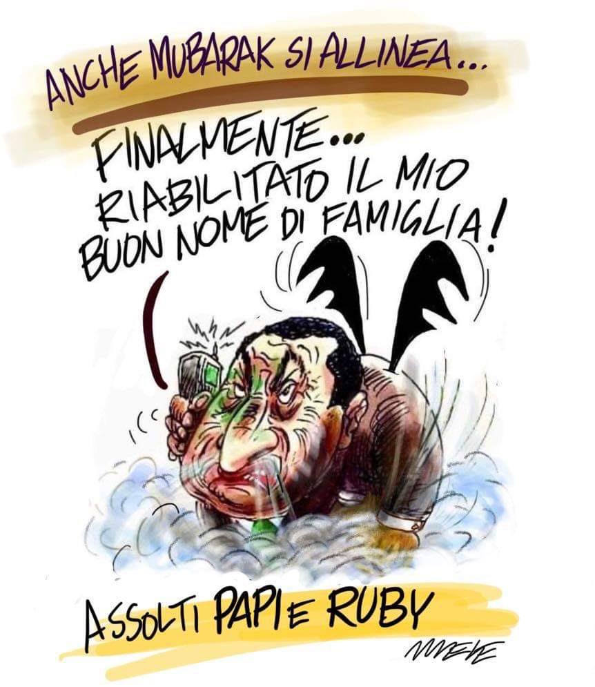 Eledili1's tweet photo. #RubyTer #Ruby #RubyRose #PapiSilvio #Berlusconi #Berlusconiassolto #processoRuby #giustizia #giustiziaitaliana #RubyMubarak #Mubarak #lanipotediMubarak #facciamorete #FacciamoRete https://t.co/7h6SX5P63F
