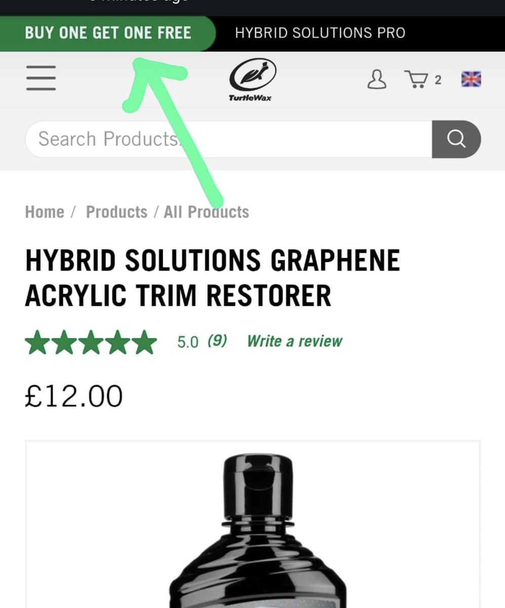 When you buy something and it says this