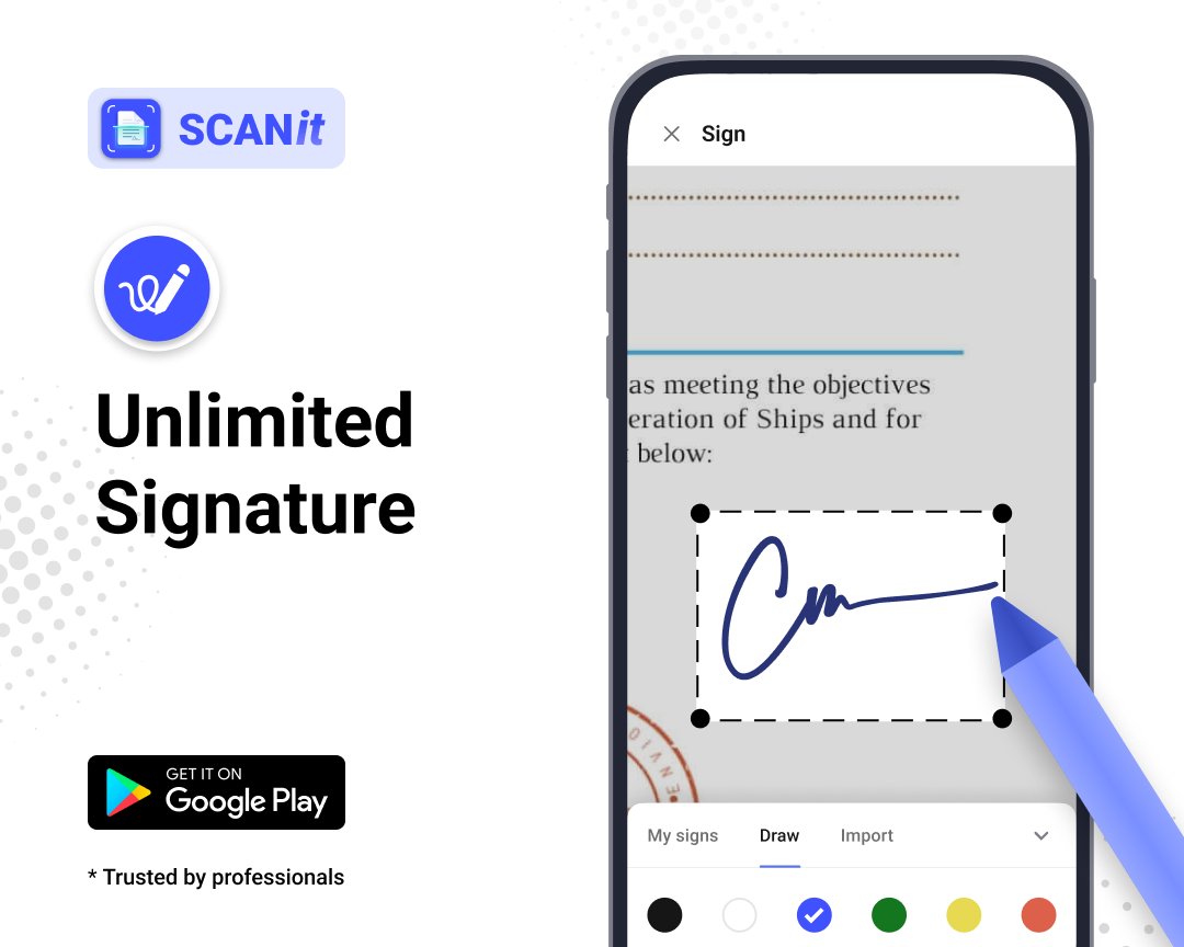 scanit_app's tweet photo. Sign your documents on the go with SCANit’s e-SIGN feature! No more limits!! Just Scan, Sign, and Share.
Download the app using the link:
https://t.co/31I1E2NJaQ
#scanit #Scanner #PdfScanner #scannerapp #docscannerapp #pdfscannerapp #DocumentScanner #MobileScannerApp #ScanAndSave https://t.co/4NVUYVnB92