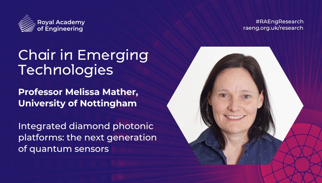 RAEngNews's tweet image. Funded by @SciTechgovuk, the Chair in Emerging Technologies scheme aims to identify global research visionaries and provide them with long-term support.
 
Congratulations to Professor Melissa Mather - get to know her and her project: raeng.org.uk/news/academy-a… #RAEngResearch