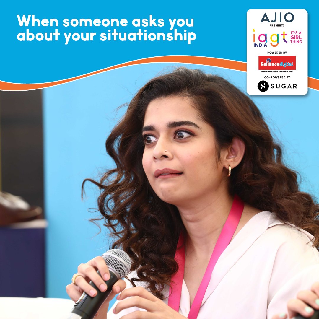Only @mipalkarofcl  could've summed up this feeling in a single facial expression😬

#IAGT #ItsAGirlThingIndia #GirlPower #MithilaPalkar