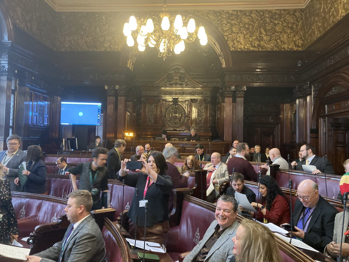 The most important day in the Council calendar - budget day! Here’s the Labour benches and then, here are the rest of us, doing the job we were elected to do! <a href="/GlasgowCC/">Glasgow City Council</a> <a href="/SNPforGlasgow/">Glasgow SNP Group</a>
