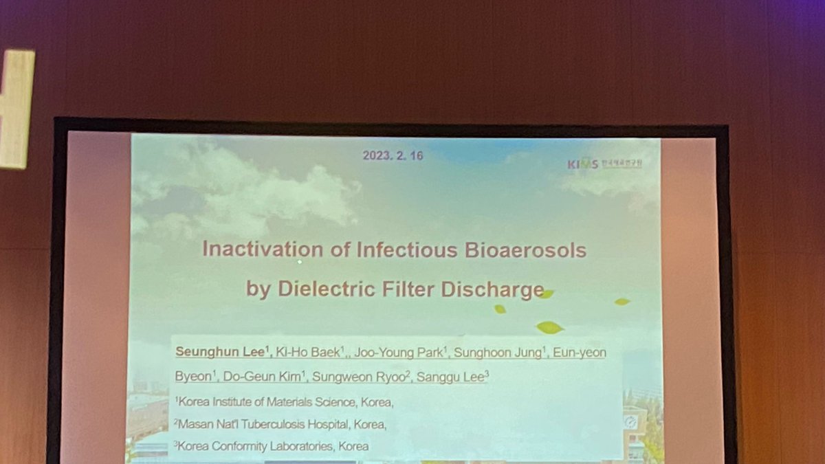 airmidhealthgrp's tweet image. Fantastic session on Indoor Air Cleaning at #FILTECH2023 this morning. Talks from the Institute of Energy &amp;amp; Environmental Technology (IUTA), @ILK_Dresden, and Korea Institute of Materials Science (KIMS)